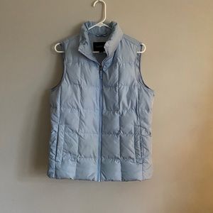 Lands End baby blue puffer vest
